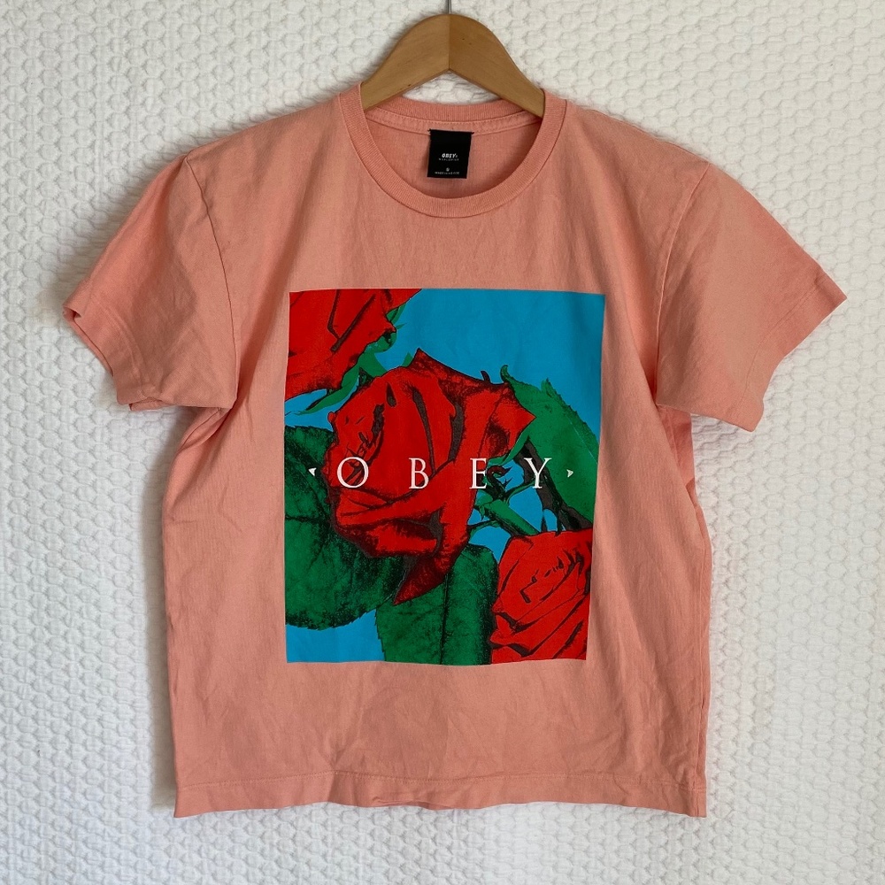 Obey No Love Lost Rose T-shirt